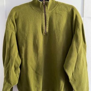 green tommy bahama quarter zip pullover